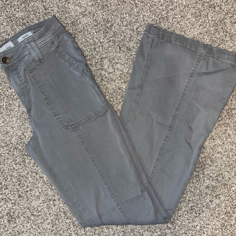Gray flare Jeans